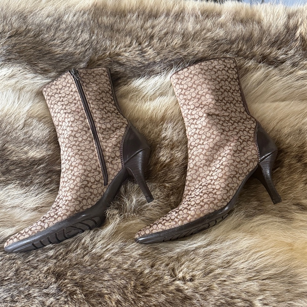 Coach Jeri Monogram Boots Italian